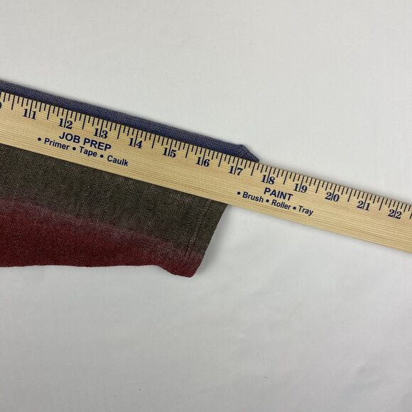 Women’s Striped Long Sleeve Sweater Low Back Detail Size M - Picture 11 of 11